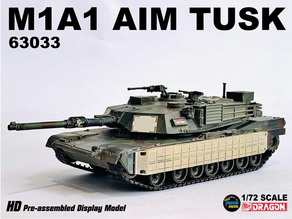 1/72 アメリカ陸軍 M1A1 AIM TUSK 完成品 1/72 アメリカ陸軍 M1A1 AIM TUSK 第1歩兵師団 第4騎兵連隊 第1