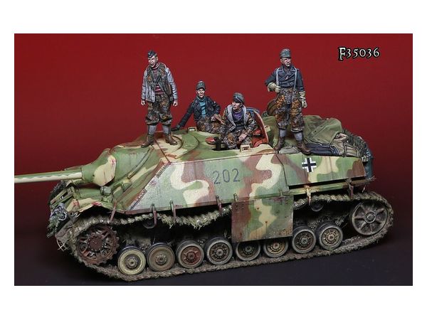戦車ジオラマ　1/35 ドイツ4号駆逐戦車ラングとSS兵士 タミヤ 1/35 ミリタリーミニチュアシリーズ ドイツ IV号駆逐戦車