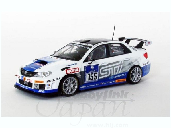 エブロ スバルWRX STi 1/43 ニュルブルクリンク2011 1/43 スバル WRX STI ニュル 24h 2011 #155 | HLJ.co.jp
