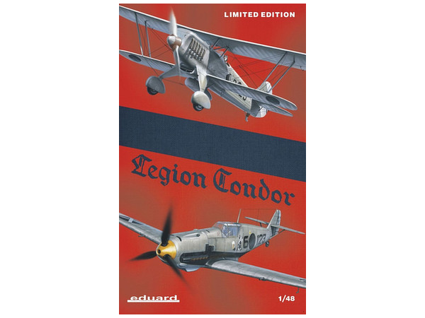 Eduard(エデュアルド)　1/48 コンドル軍団セット (Bf109E-1＆He51) リミテッドエディション 　He51&Bf109Eセット | エデュアルド 1⁄48 コンドル軍団セット Bf109E-1\u0026He51