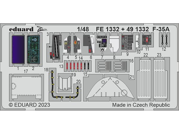 1/48 F-35A エッチングパーツ (タミヤ用) | HLJ.co.jp