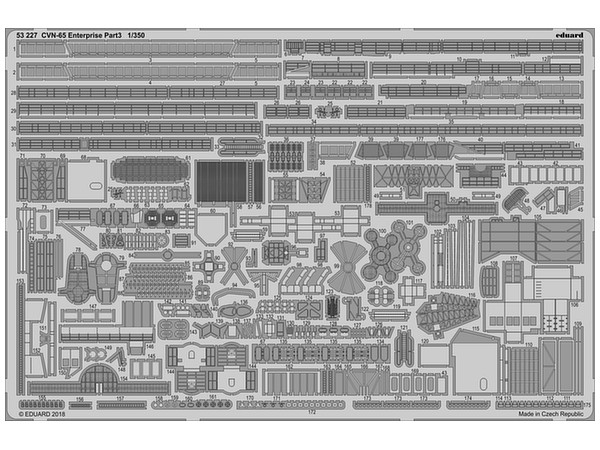 1/350 CVN-65 エンタープライズ パート3 エッチングパーツ (タミヤ用