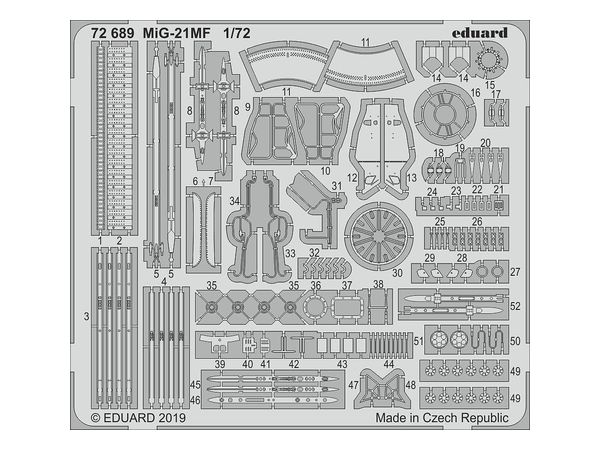1/72 MiG-21MF エッチングパーツ (エデュアルド用) | HLJ.co.jp