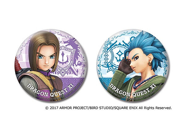 ドラゴンクエストXI カンバッジ 2個セット 主人公 & カミュ | HLJ.co.jp