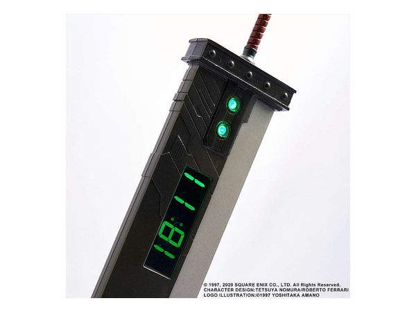 ファイナルファンタジーVII リメイク デジタルクロック バスターソード