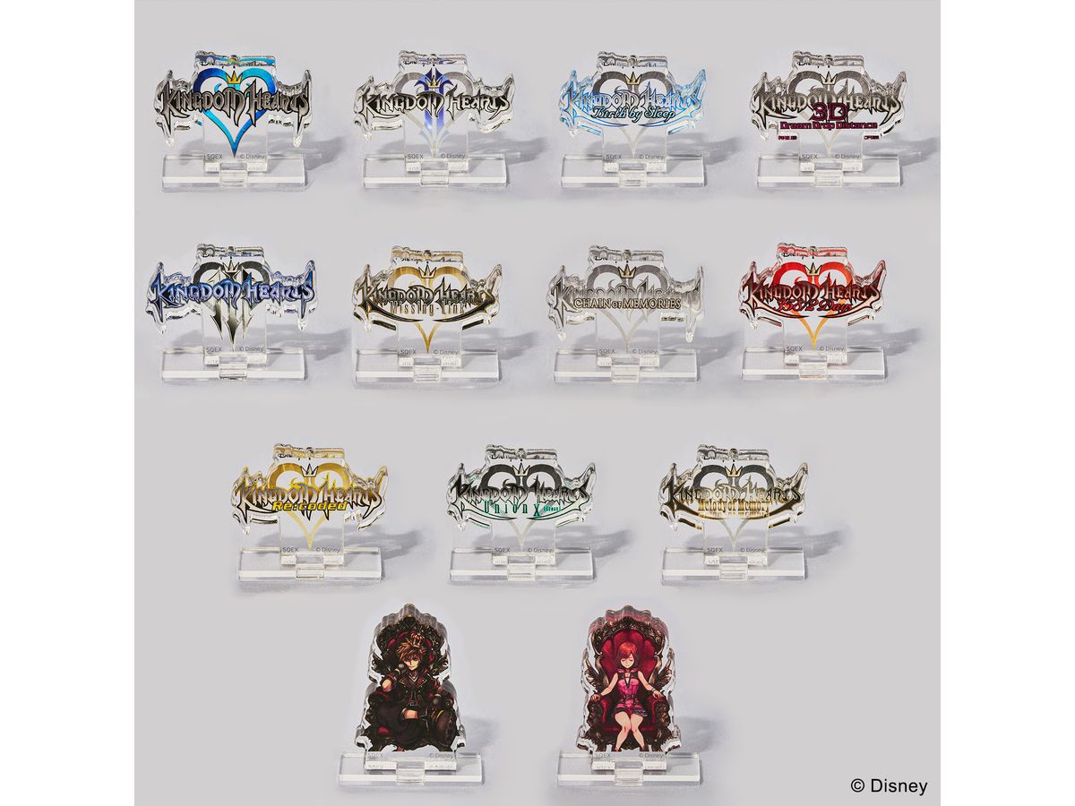 キングダムハーツ ロゴ アクスタ セミコンプセット キングダムハーツ ロゴ アクスタ 10種類 セミコンプセット