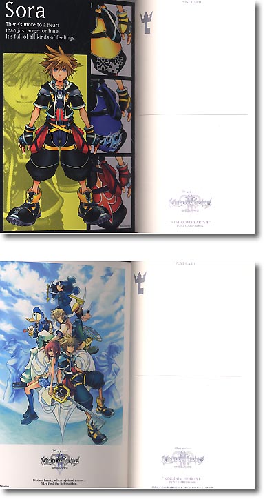 キングダムハーツポストカードブック 野村哲也 メッセージ入り