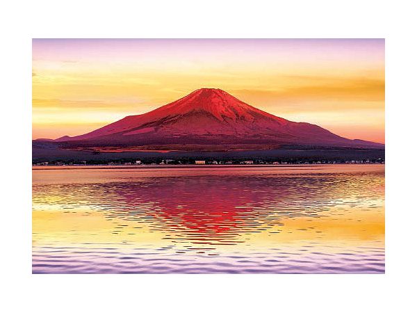 商品の説明必読！∞ 赤富士ジグソーパズル完成品 (1000P) ∞ EPO-09-035s 風景 輝きの金雲赤富士 1000ピース エポック社 の