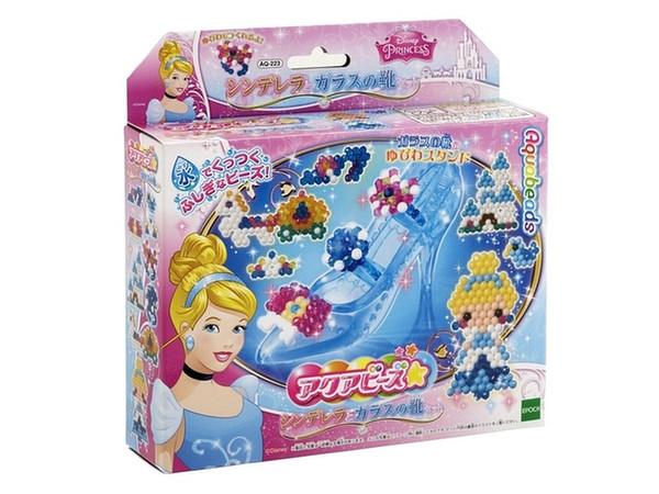 168 ブルーグレー系ボタン✖︎キラキラビジュー✨＆雫ビーズ＆淡水パール アクアビーズ シンデレラとガラスの靴セット | HLJ.co.jp