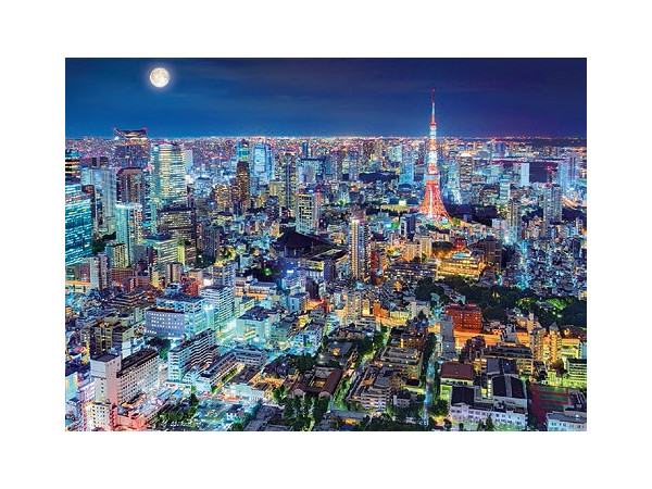 ジグソーパズル 煌めく東京の夜 東京 00スーパースモールピース 38cm X 53cm