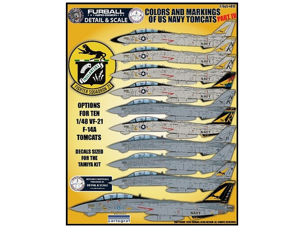 F-14トムキャット 1/48 アメリカ海軍 F-14 トムキャット カラー&マーキング Part.IV