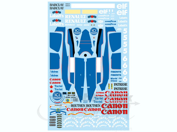 1/20 ウイリアムズ FW13B リペイントデカール (タミヤ用) | HLJ