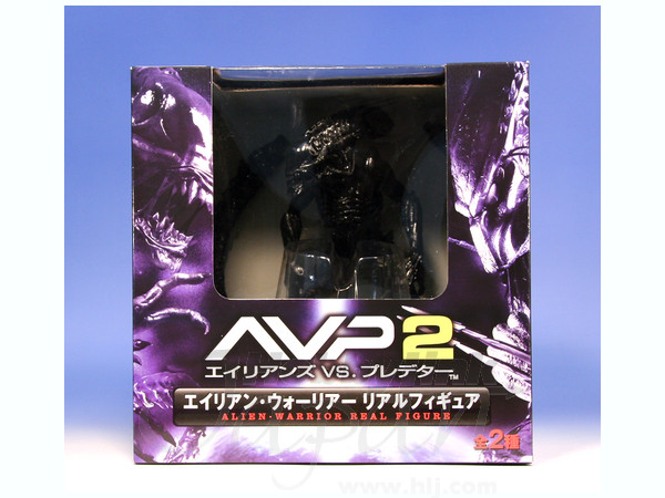 AVP 2 エイリアンウォーリアー リアルフィギュア: B ブラック彩色