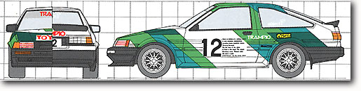 1/24 トランピオ AE86 レビン (#12: 緑) | HLJ.co.jp