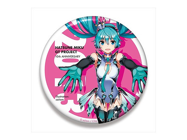 初音ミク レーシングVer.2013 ビッグ缶バッジ 10th記念デザイン 2