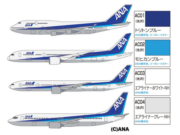 ANA旅客機カラーセット | HLJ.co.jp