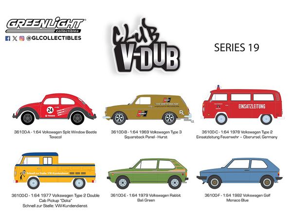 ミニカー　1/64 Club Vee-Dub Series 19 6個アソート [36100] CLUB VEE-DUB