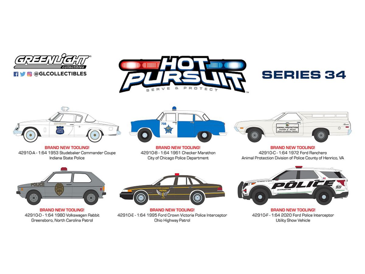 1/64 GreenLight Hot Pursuit Series 34 1Box 6pcs | HLJ.co.jp