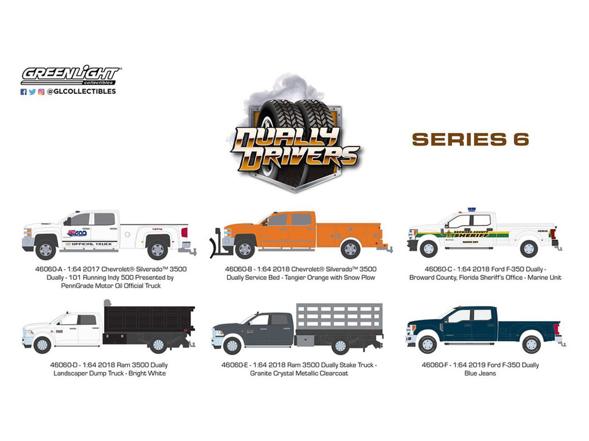 1/64 GreenLight Dually Drivers Series 6 1Box 6pcs | HLJ.co.jp