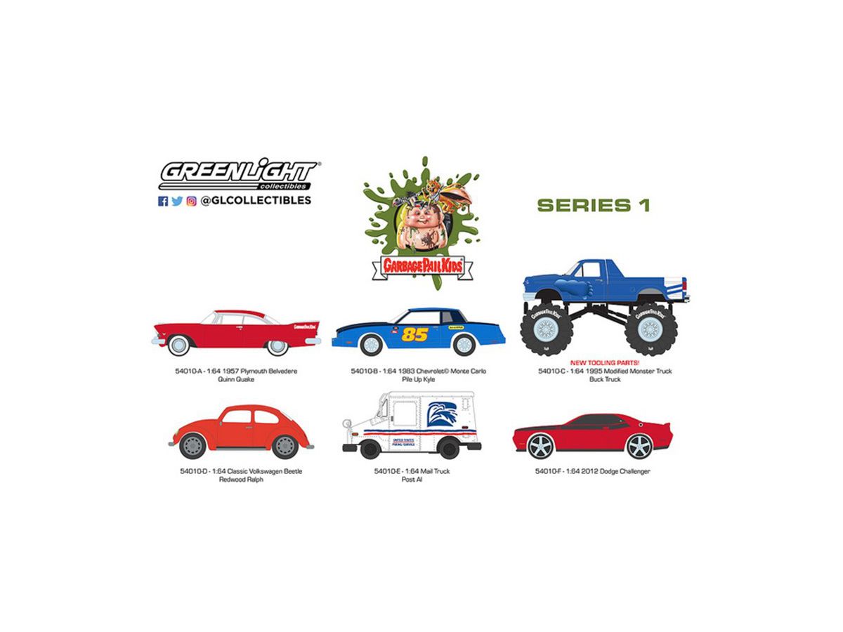 1/64 GreenLight Garbage Pail Kids Series 1 1Box 6pcs | HLJ.co.jp