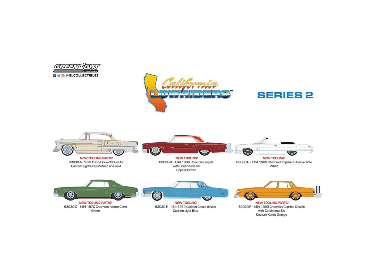 1/64 GreenLight California Lowriders Series 2 1Box 6pcs | HLJ.co.jp