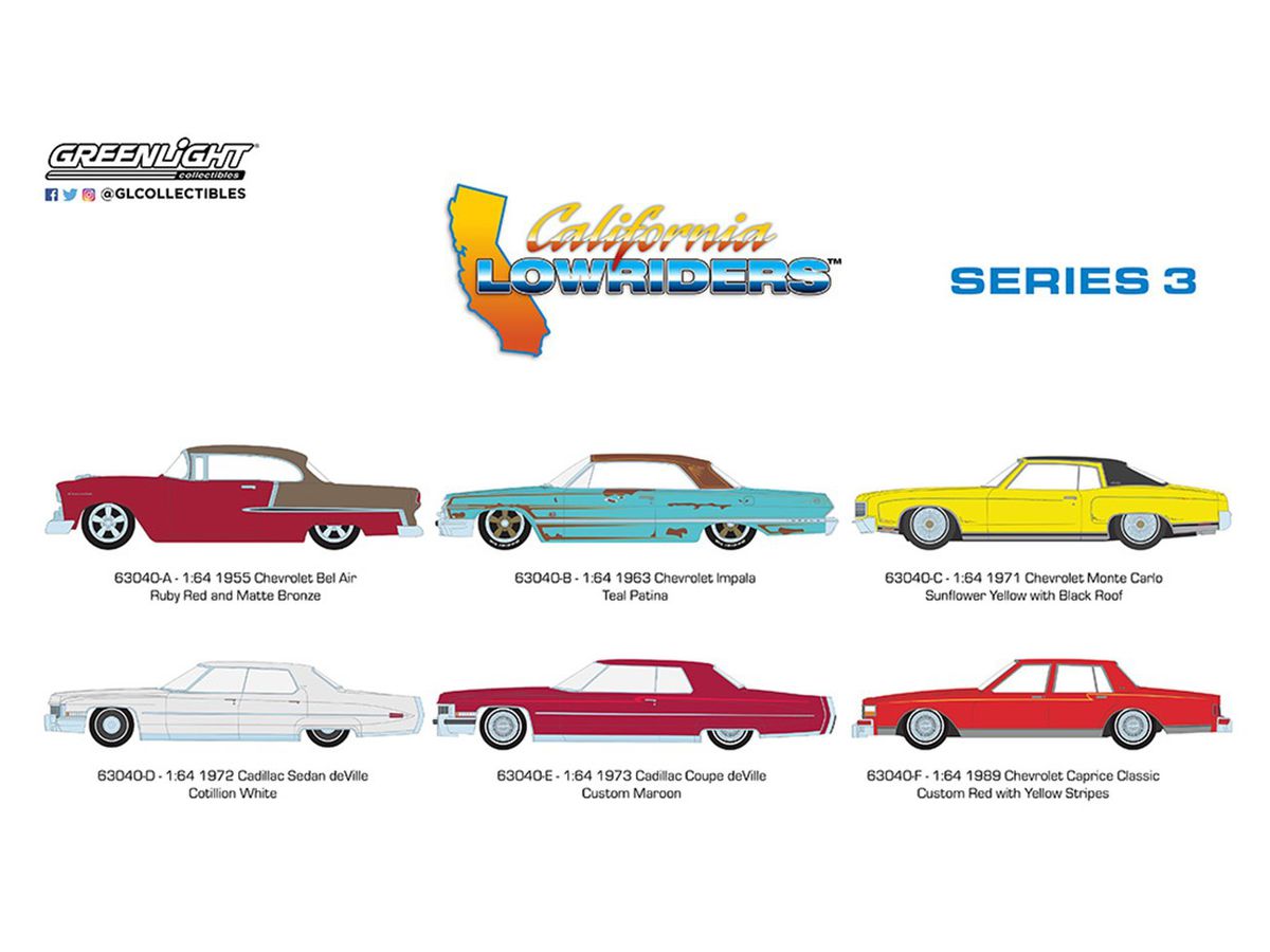 1/64 GreenLight California Lowriders Series 3 1Box 6pcs | HLJ.co.jp