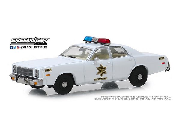 1/43 GreenLight 1977 Plymouth Fury - Hazzard County Sheriff