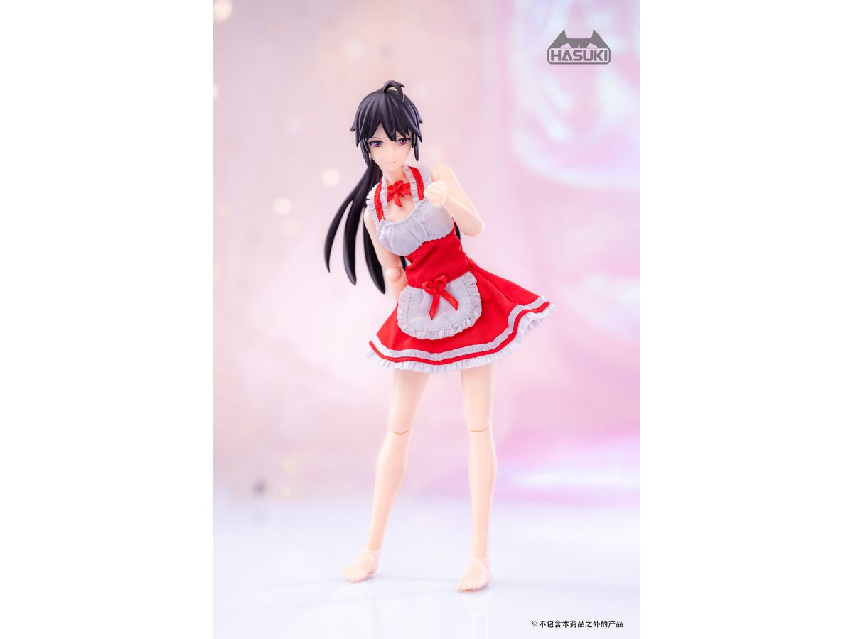 1/12 CS010B 可動フィギュア用 メイド服 (レッド) | HLJ.co.jp
