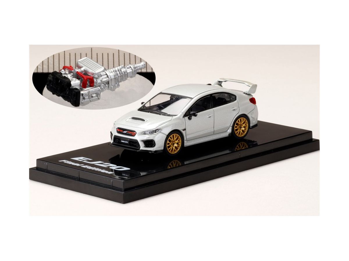HJ64 1/64 スバル WRX EJ20 ファイルエディション HOBBY JAPAN 1/64 スバル WRX STI EJ20 ファイナルエディション