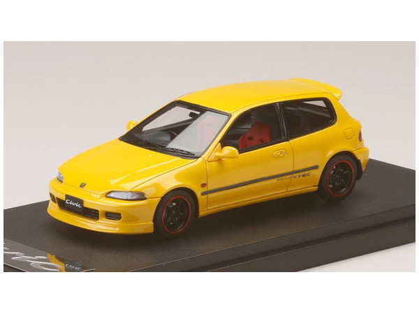 1/43 HONDA CIVIC SIRⅡEG6 カスタマイズバージョンイエロー