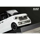 1/43スケールN-BOX ホワイトパール＆ブラック ツートンカラー　ミニカー 1/43 ホンダ N-BOX CUSTOM プラチナホワイトパール & ブラック
