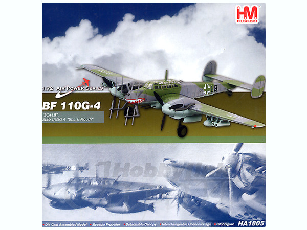1/72　Bf-110 G-4　“シャークマウス”（HA1805） Hobby Master HA1805 - Bf 110 Diecast Model, Luftwaffe I/NJG