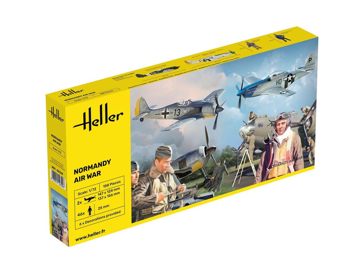 プラモデル　1/72 ノルマンディ 航空戦 セット (飛行機 ＆ フィギュアセット) [HE50329] 1/72 ノルマンディ 航空戦 セット (飛行機 & フィギュアセット