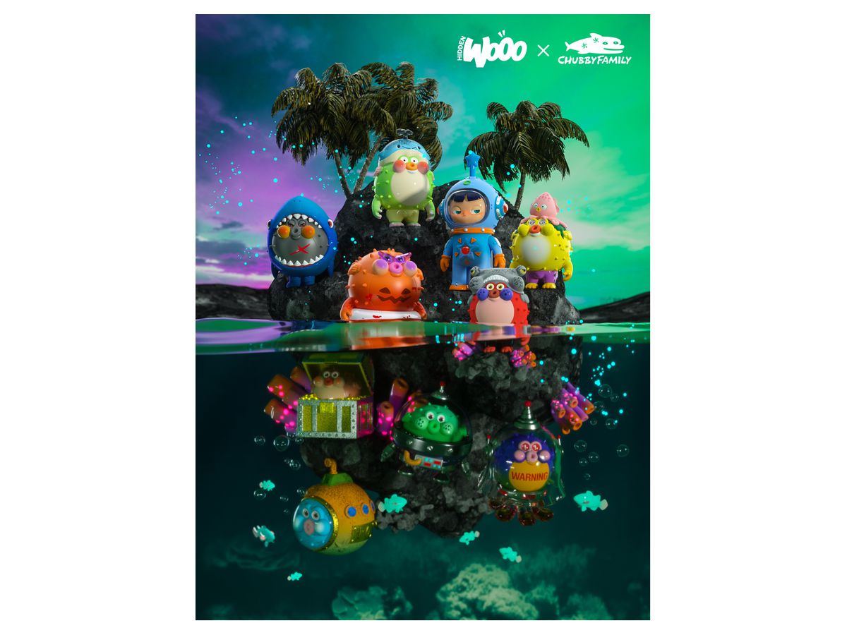 3個セット HIDDEN WOOO x CHUBBY FAMILY HIDDEN WOOO x CHUBBY