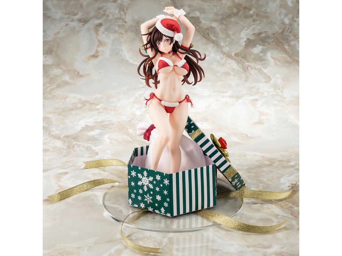 1/6 彼女、お借りします 水原千鶴 サンタビキニdeふわもこフィギュア