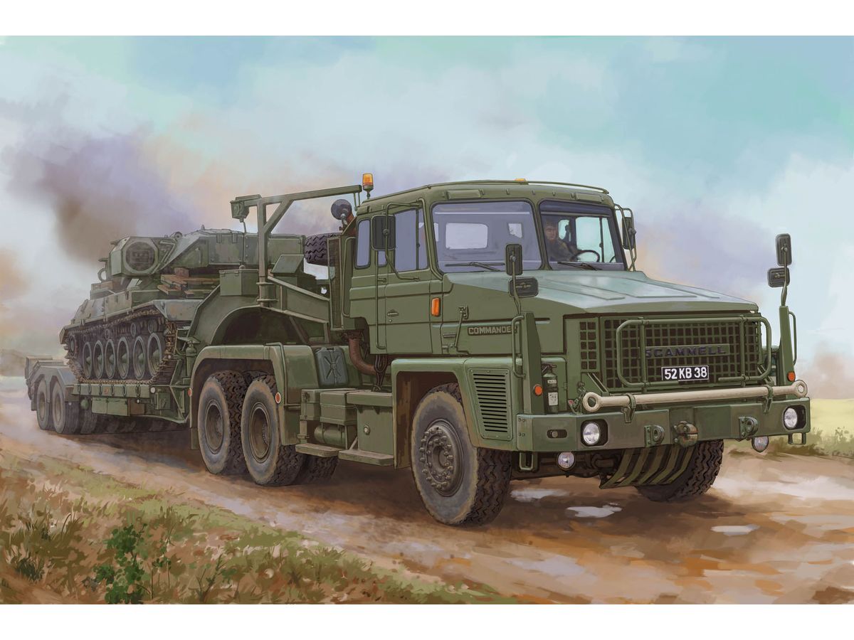 スキャメル コマンダー 戦車運搬車 w/ 62t クレーン フルハーフ 1/35 スキャメル コマンダー 戦車運搬車 w/ 62t クレーン