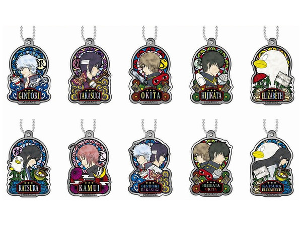 チャームプレート 銀魂 ステンドグラス風シリーズ 1Box 10pcs | HLJ.co.jp