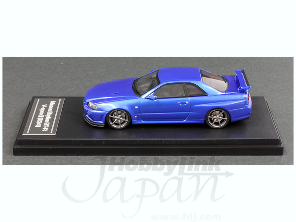 1/43 ニッサン スカイライン GT-R V-Spec II R34 ベイサイドブルー