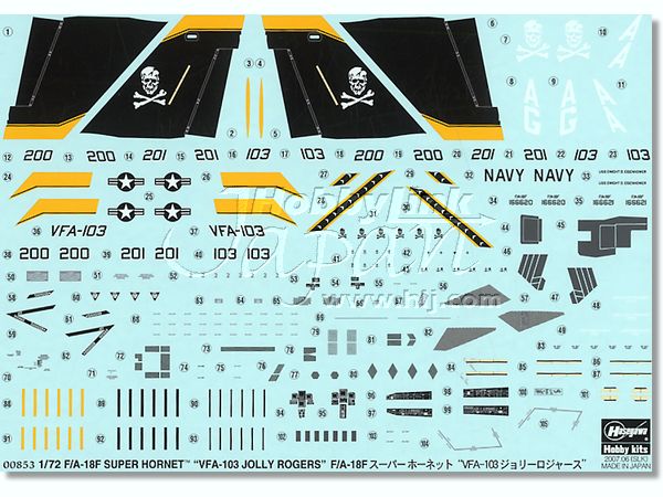 1/72 F/A-18F Super Hornet VFA-103 Jolly Rogers by Hasegawa 