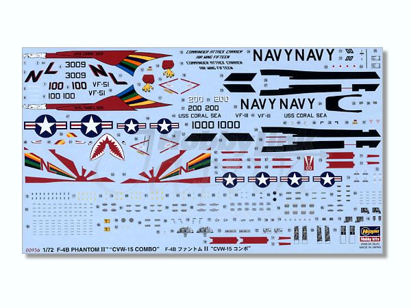 F-4B PHANTOM II CVW-15 COMBO ２機セット　1/72 1/72 F-4B ファントム 2 CVW-15 コンボ (2機セット) | HLJ.co.jp