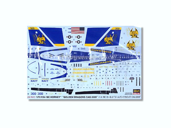 ハセガワ F/A-18C ホーネット ゴールデンドラゴンズCAG 2009 1
