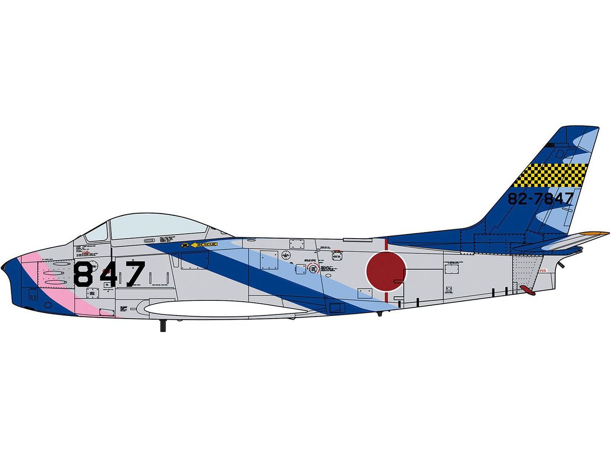 1/48 F-86F-40 セイバー ブルーインパルス 初代塗装ウイング機 | HLJ.co.jp