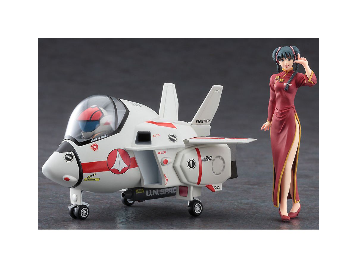 1/24 リン・ミンメイ(チャイナドレス)w/VF-1J バルキリー(たまごひこー