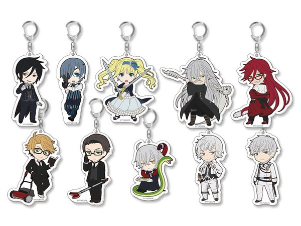 ぴくりる! 黒執事 トレーディングアクリルキーホルダー 1Box 10pcs 