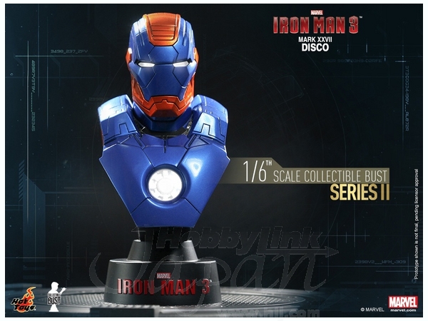 1/6 アイアンマン3 ホットトイズ ・バスト #25: マーク 27 (ディスコ