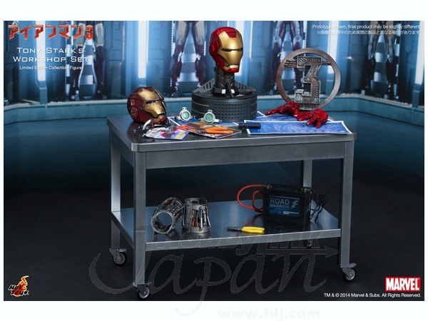 ホットトイズ1/6 アクセサリー アイアンマン３トニー・スタークの開発作業セット 1/6 ホットトイズ・アクセサリー アイアンマン3 トニー・スターク 開発