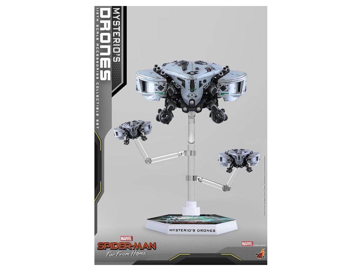 1 6 ホットトイズ アクセサリー コレクション スパイダーマン ファー フロム ホーム 1 6スケールフィギュア用アクセサリー ミステリオ ドローンセット By ホットトイズ ホビーリンク ジャパン