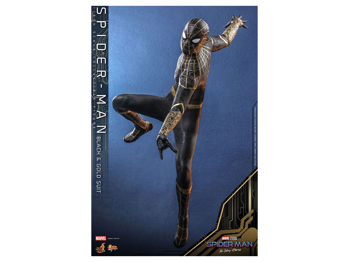 1 6 ムービー マスターピース スパイダーマン ノー ウェイ ホーム スケールフィギュア スパイダーマン ブラック ゴールドスーツ版 By ホットトイズ ホビーリンク ジャパン 1 6 ムービー マスターピース スパイダーマン ノー ウェイ ホーム スケールフィギュア スパイダーマン ブラック ゴールドスーツ版 By ホットトイズ ホビーリンク ジャパン