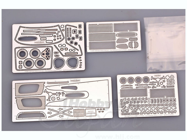 フジミ　フェラーリ250GTO 1/24 プラモデル　エッチングパーツ2点セット フジミ フェラーリ250GTO 1/24 プラモデル エッチングパーツ2点