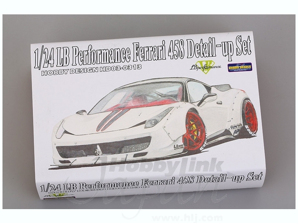 Ferrari 458 Italia 1/24 ディテールアップパーツ付き 1/24 LB パフォーマンス フェラーリ 458 ディテールパーツ | HLJ.co.jp